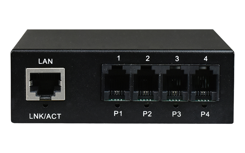 飛暢科技-4路電話(huà)（RJ11）+1路千兆以太網(wǎng) 電話(huà)光端機(jī)